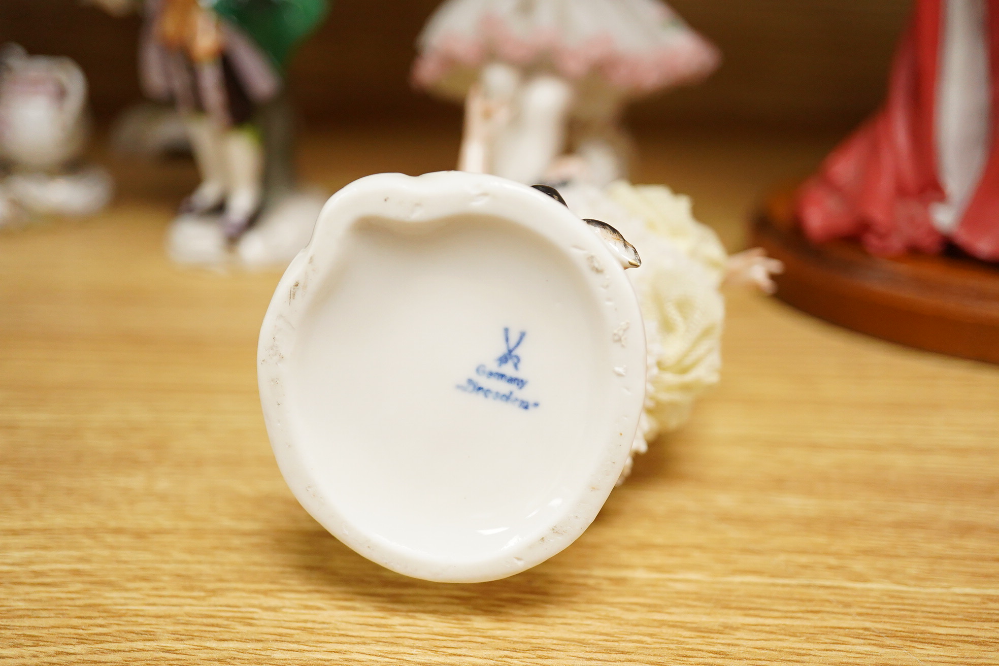 Three alabaster table lamps